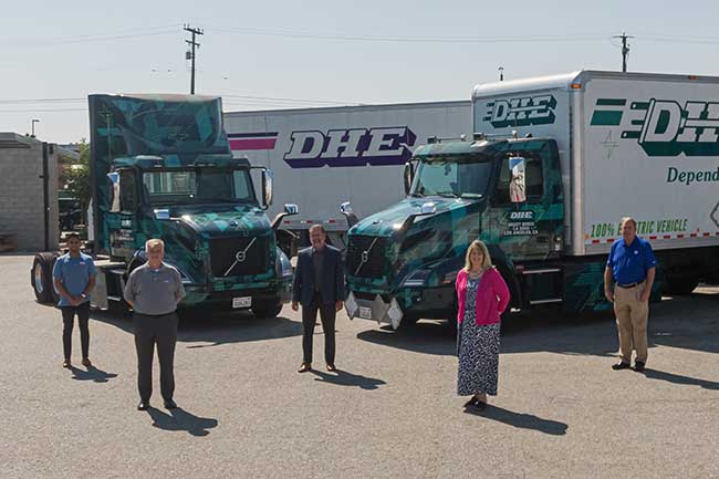 Volvo Trucks North America delivers first Volvo VNR Electric Class 8 trucks to customer Dependable Highway Express