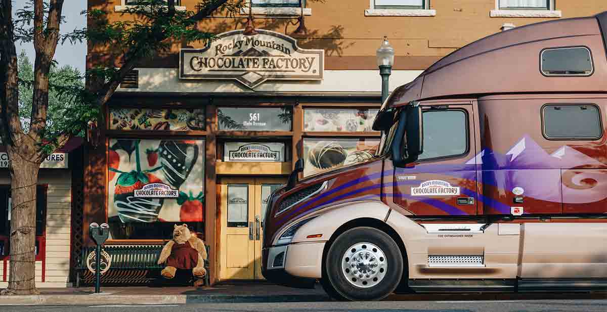 Volvo Truck VNL at Rocky Mountain Chocolate Factory